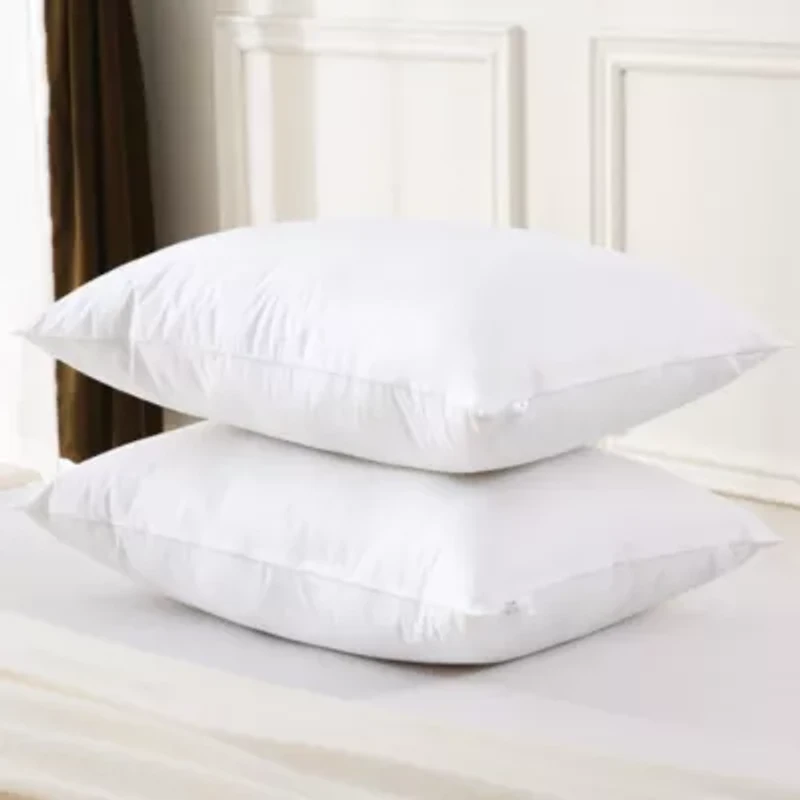 White Goose Nano Down and Feather Pillows, Set of 2 King