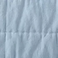 Blue Stripe Queen Quilt Set with Shams