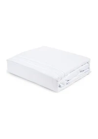 1800 Thread Count Brushed Microfiber Sheet Set with 4 Line Embroidery