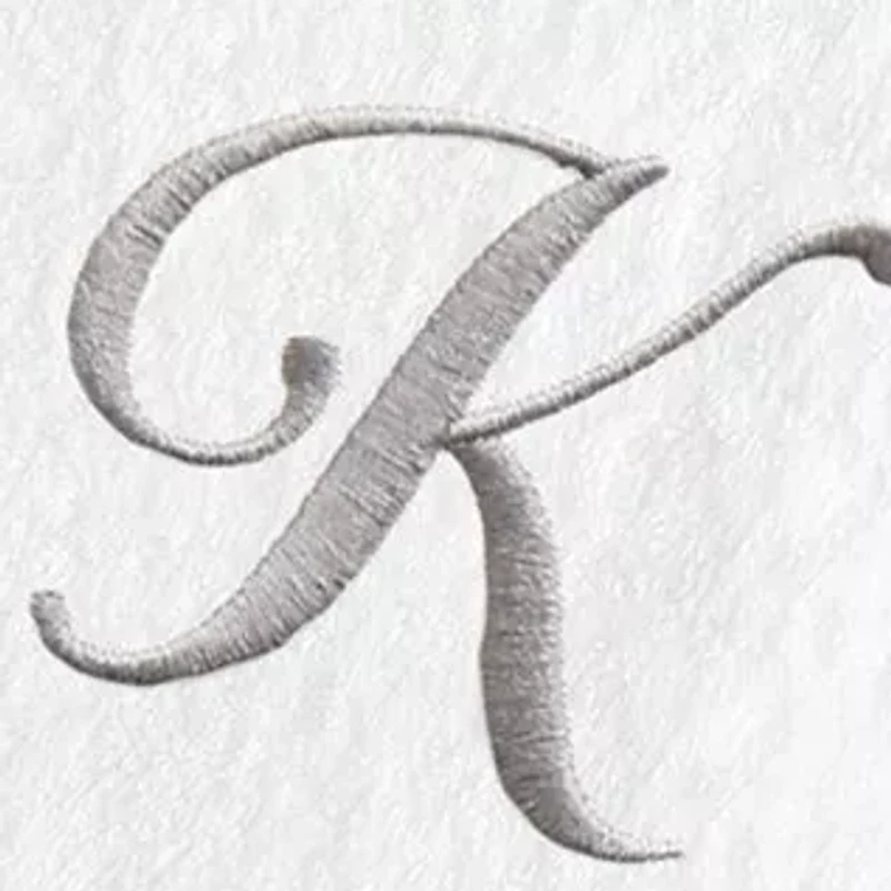 Personalized Novelty Hand Towels (Set of 2) in Grey Linum Font