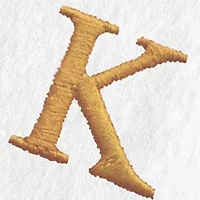 Personalized Novelty Hand Towels (Set of 2) in Gold Bookman Font