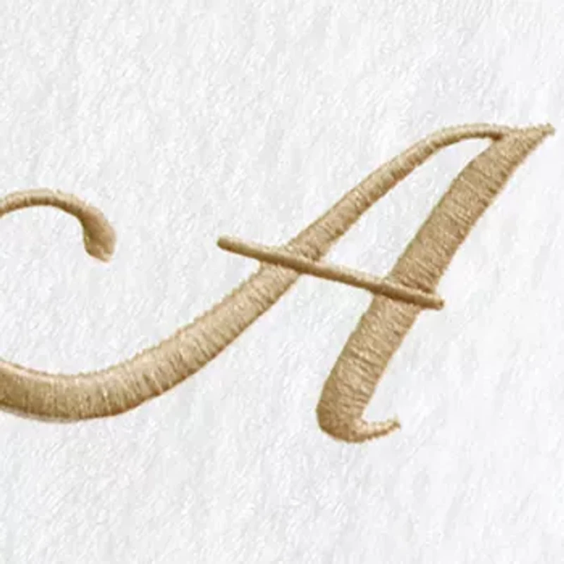 Personalized Novelty Hand Towels (Set of 2) Gold Linum Font