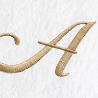 Personalized Novelty Hand Towels (Set of 2) Gold Linum Font