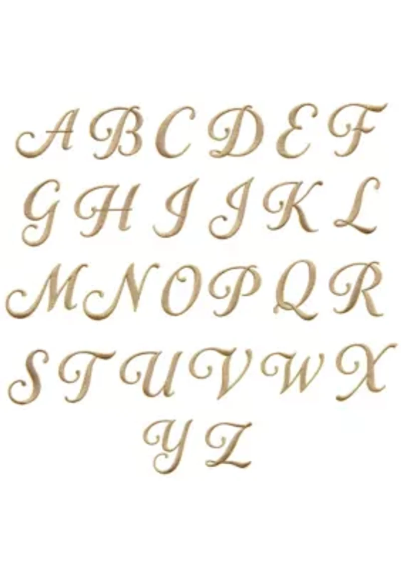 Personalized Novelty Hand Towels (Set of 2) Gold Linum Font