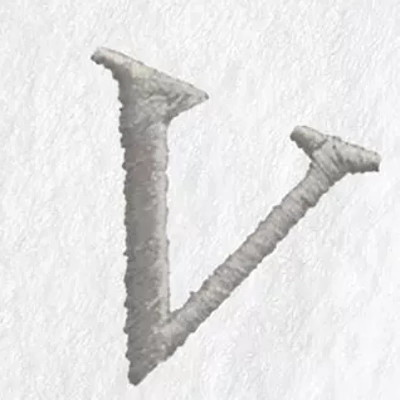 Personalized Novelty Hand Towels (Set of 2) in Grey Bookman Font