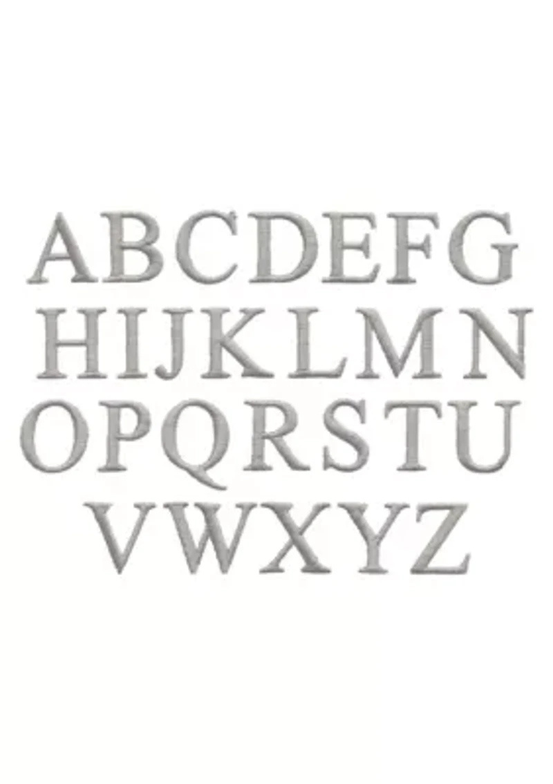 Personalized Novelty Hand Towels (Set of 2) in Grey Bookman Font