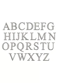 Personalized Novelty Hand Towels (Set of 2) in Grey Bookman Font