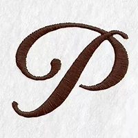 Personalized Novelty Hand Towels (Set of 2) in Brown Linum Font