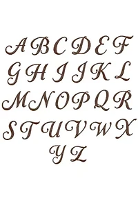 Personalized Novelty Hand Towels (Set of 2) in Brown Linum Font