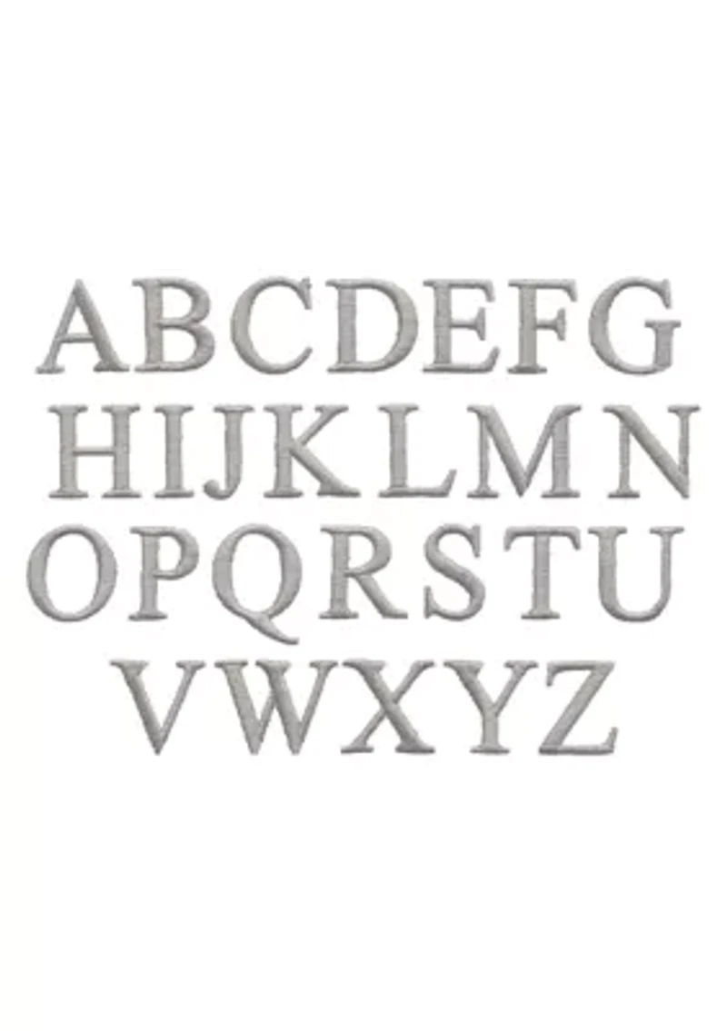 Personalized Denzi Hand Towels (Set of 2) Silver Font