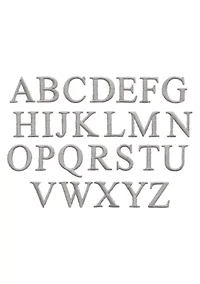 Personalized Denzi Hand Towels (Set of 2) Silver Font