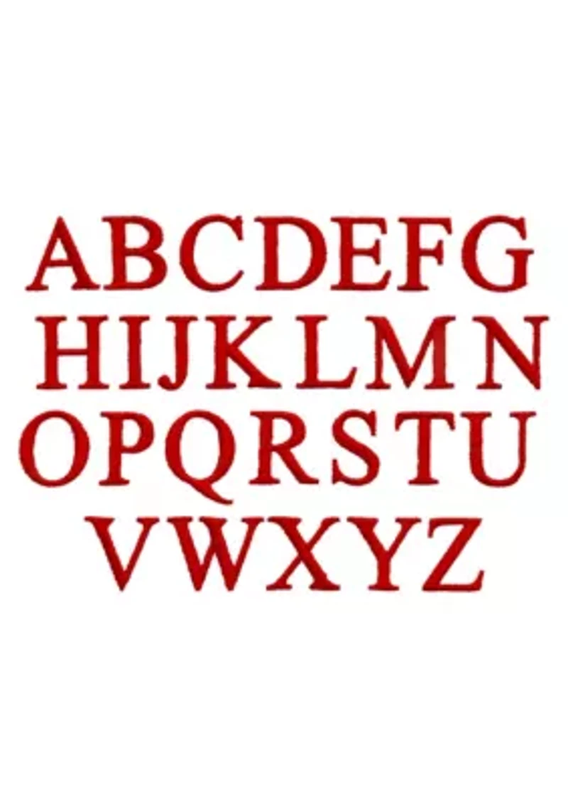 Personalized Denzi Hand Towels (Set of 2) Red Font