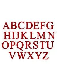 Personalized Denzi Hand Towels (Set of 2) Red Font