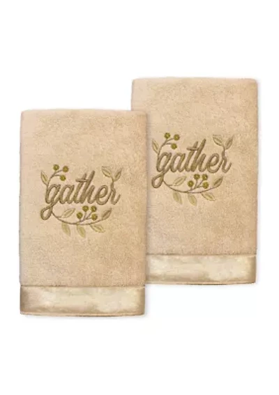 GATHER - Embroidered Hand Towel