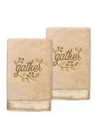 GATHER - Embroidered Hand Towel