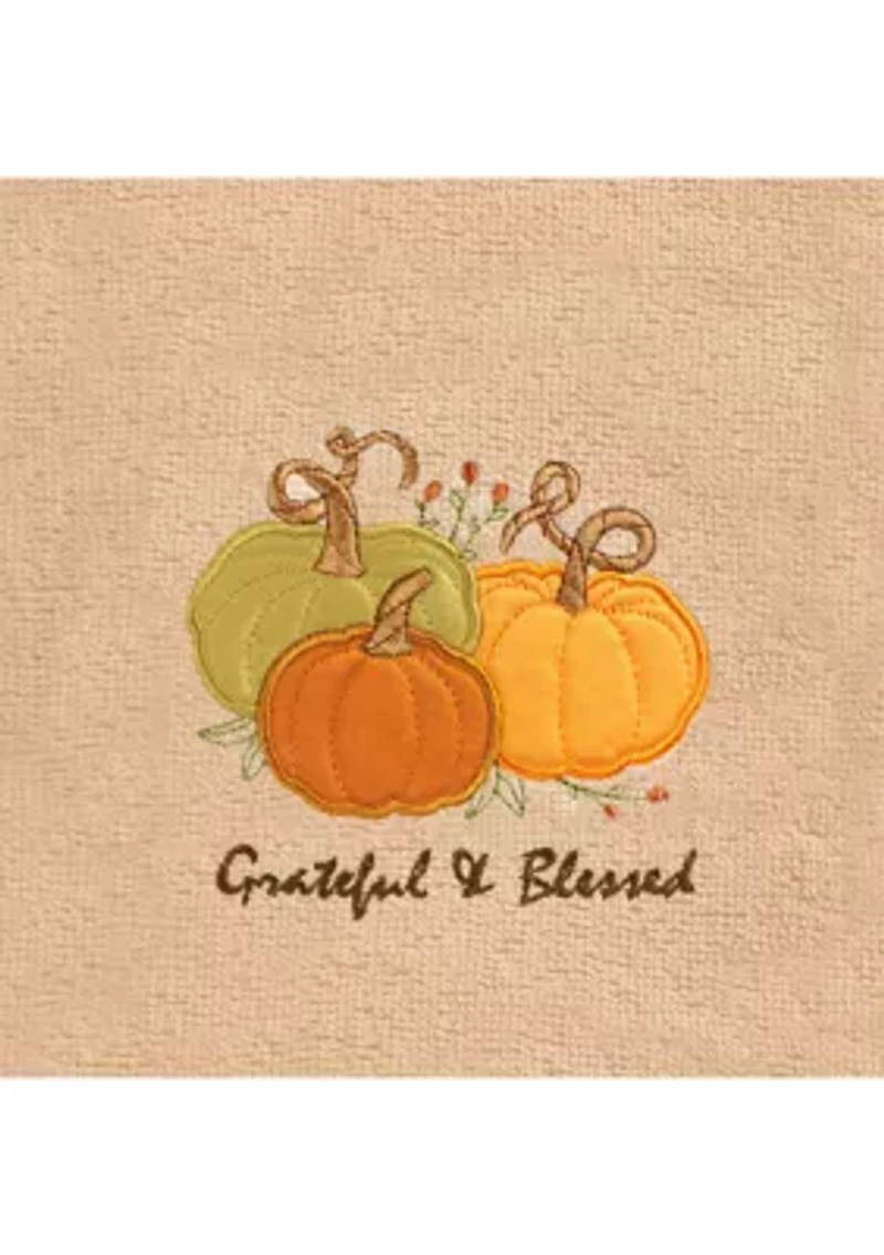 Grateul & Blessed - Embroidered Hand Towel