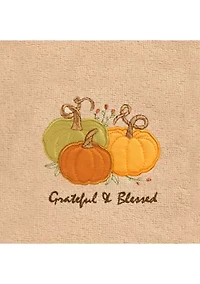 Grateul & Blessed - Embroidered Hand Towel