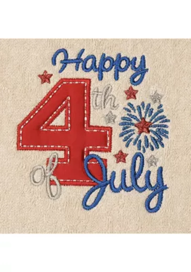 4TH of JULY - Embroidered Hand Towels (Set 2)