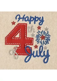 4TH of JULY - Embroidered Hand Towels (Set 2)