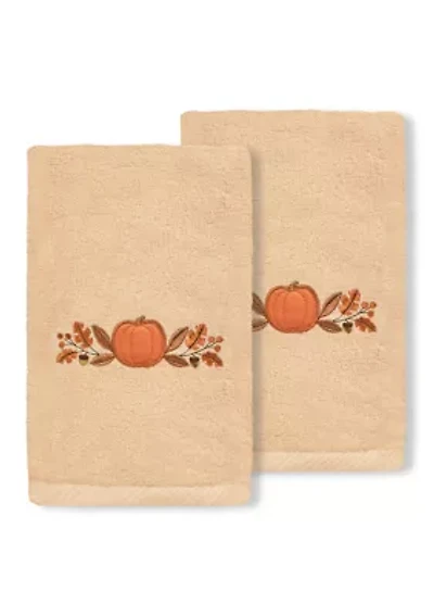 Harvest Bounty - Embroidered Hand Towels (Set of 2)