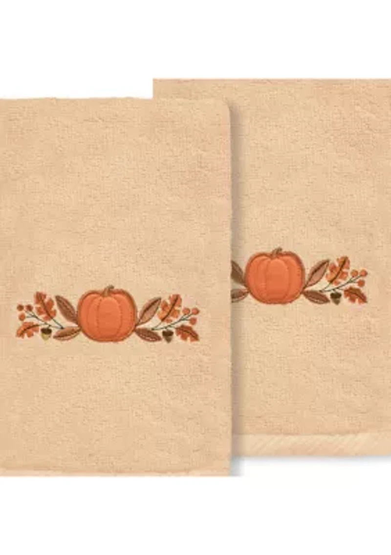 Harvest Bounty - Embroidered Hand Towels (Set of 2)