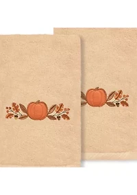 Harvest Bounty - Embroidered Hand Towels (Set of 2)