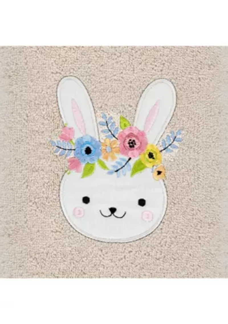 Flower Crown - Embroidered Hand Towels (Set of 2)