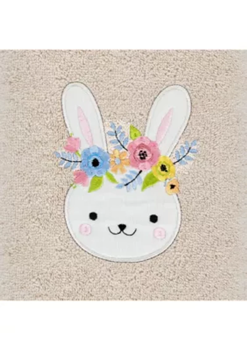 Flower Crown - Embroidered Hand Towels (Set of 2)