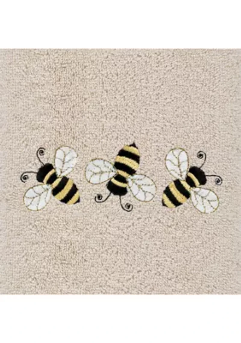 Bee Dance - Embroidered Hand Towels (Set of 2)