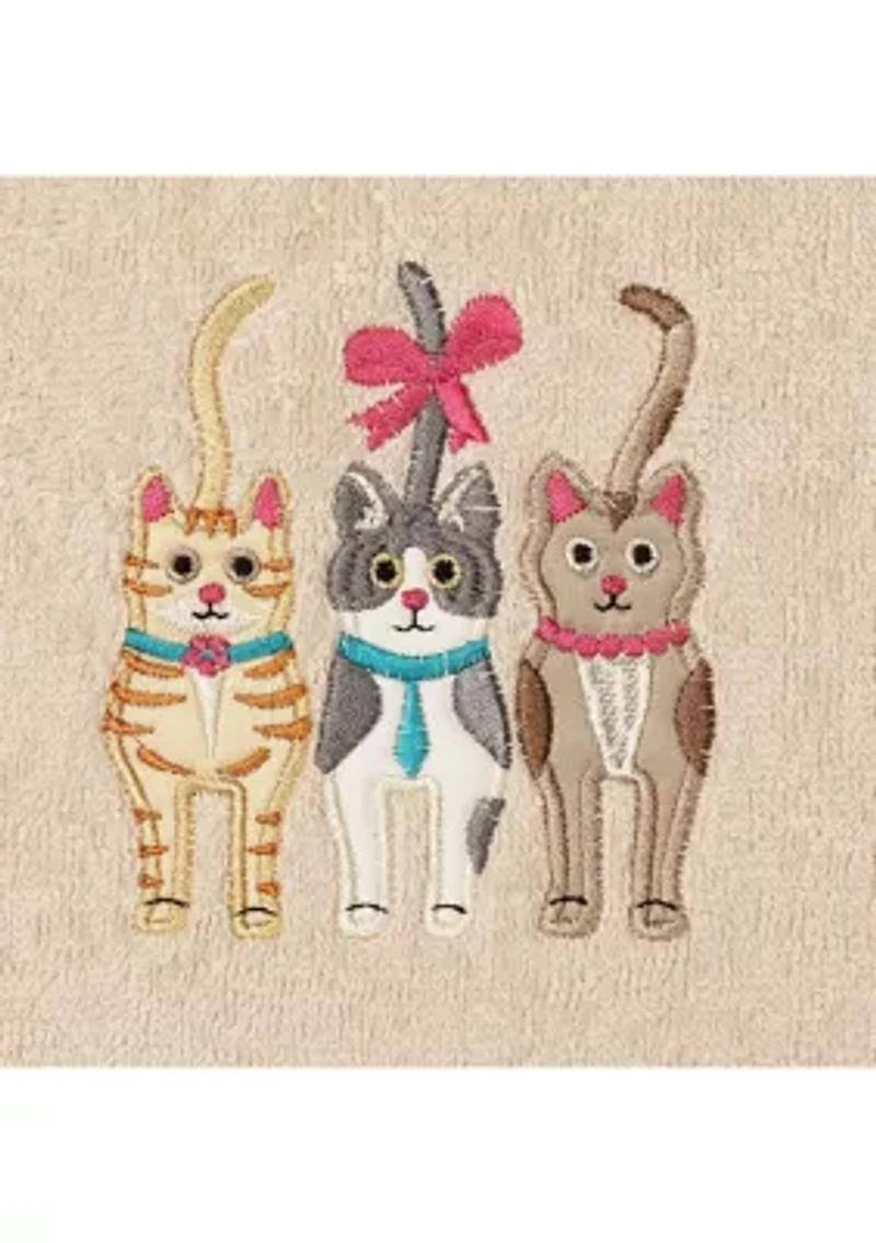 CATS - Embroidered Hand Towels (Set of 2)