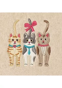 CATS - Embroidered Hand Towels (Set of 2)