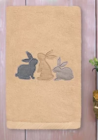 Bunny Row - Embroidered Hand Towels (Set of 2)
