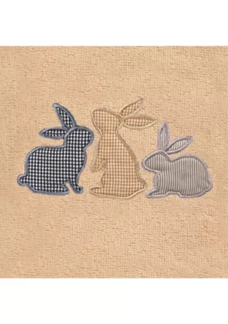 Bunny Row - Embroidered Hand Towels (Set of 2)