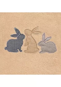 Bunny Row - Embroidered Hand Towels (Set of 2)