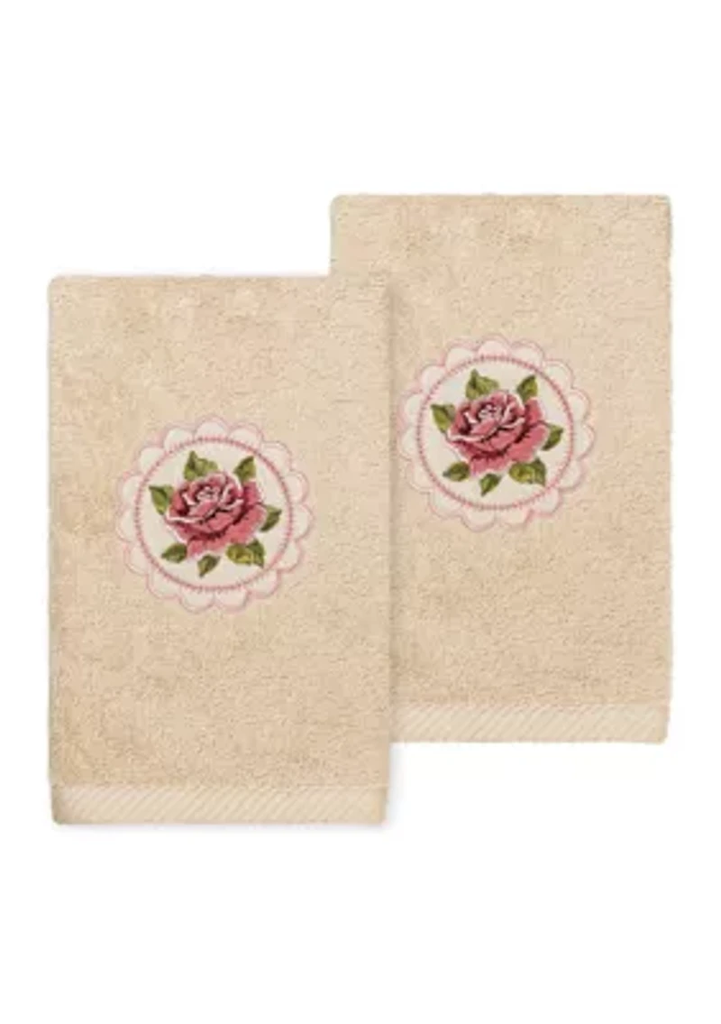 Rosalee - Embroidered Hand Towels (Set of 2)