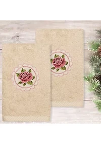 Rosalee - Embroidered Hand Towels (Set of 2)