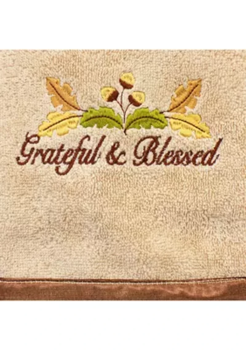 BLESSED - Embroidered Hand Towel