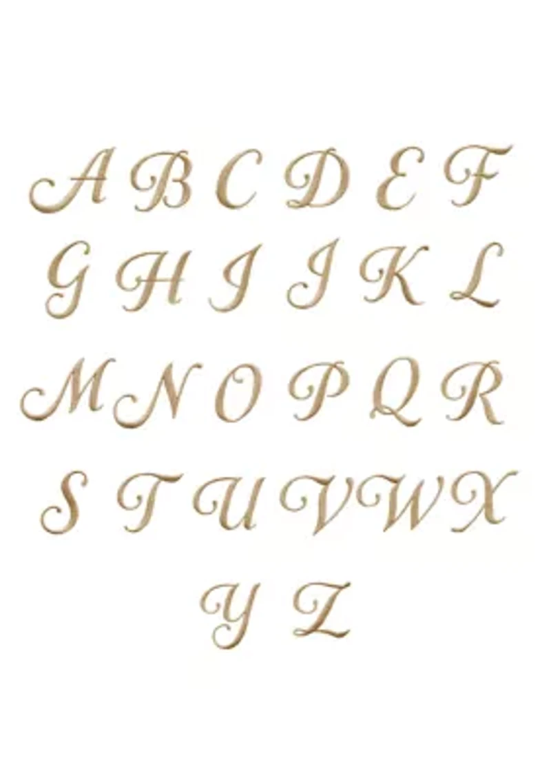 Personalized Denzi Hand Towels (Set of 2) Gold Linum Font