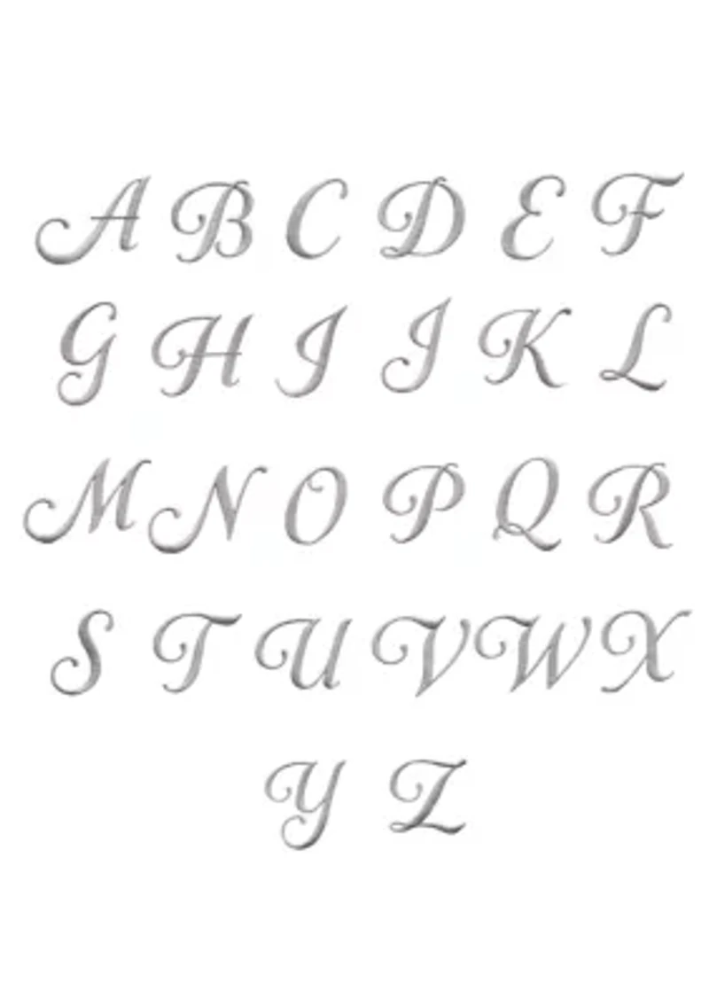 Personalized Denzi Hand Towels (Set of 2) Silver Linum Font