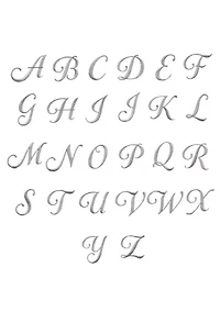 Personalized Denzi Hand Towels (Set of 2) Silver Linum Font