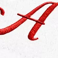 Personalized Denzi Hand Towels (Set of 2) Red Linum Font