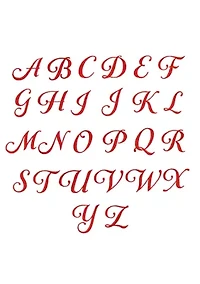 Personalized Denzi Hand Towels (Set of 2) Red Linum Font