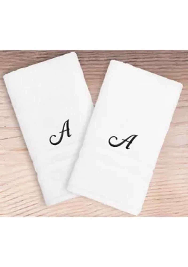 Personalized Denzi Hand Towels (Set of 2) Linum Font