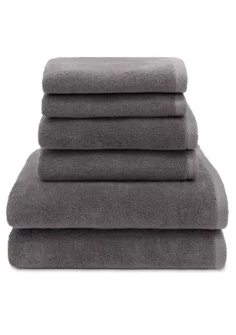 Ediree 6 Piece Towel Set