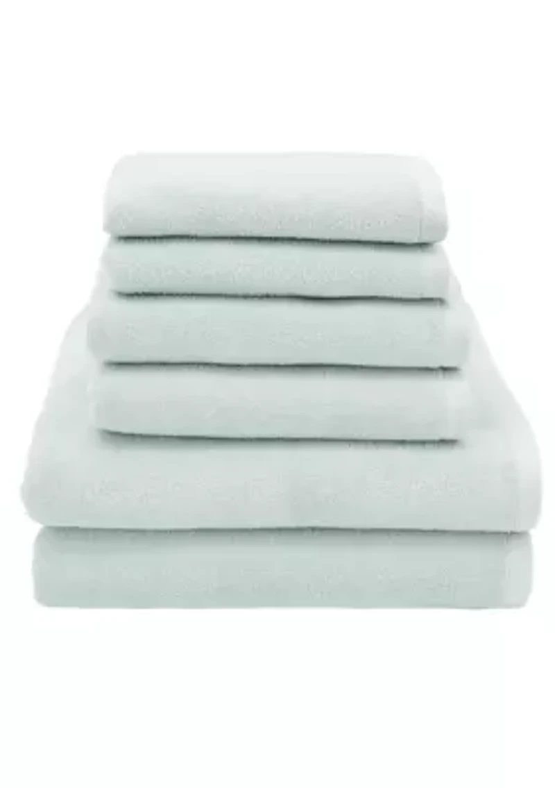Ediree 6 Piece Towel Set
