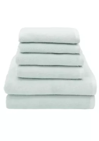 Ediree 6 Piece Towel Set