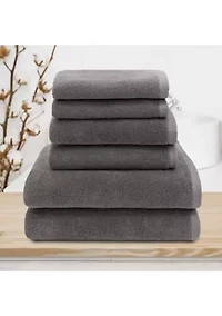 Ediree 6 Piece Towel Set