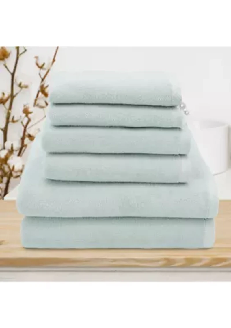 Ediree 6 Piece Towel Set