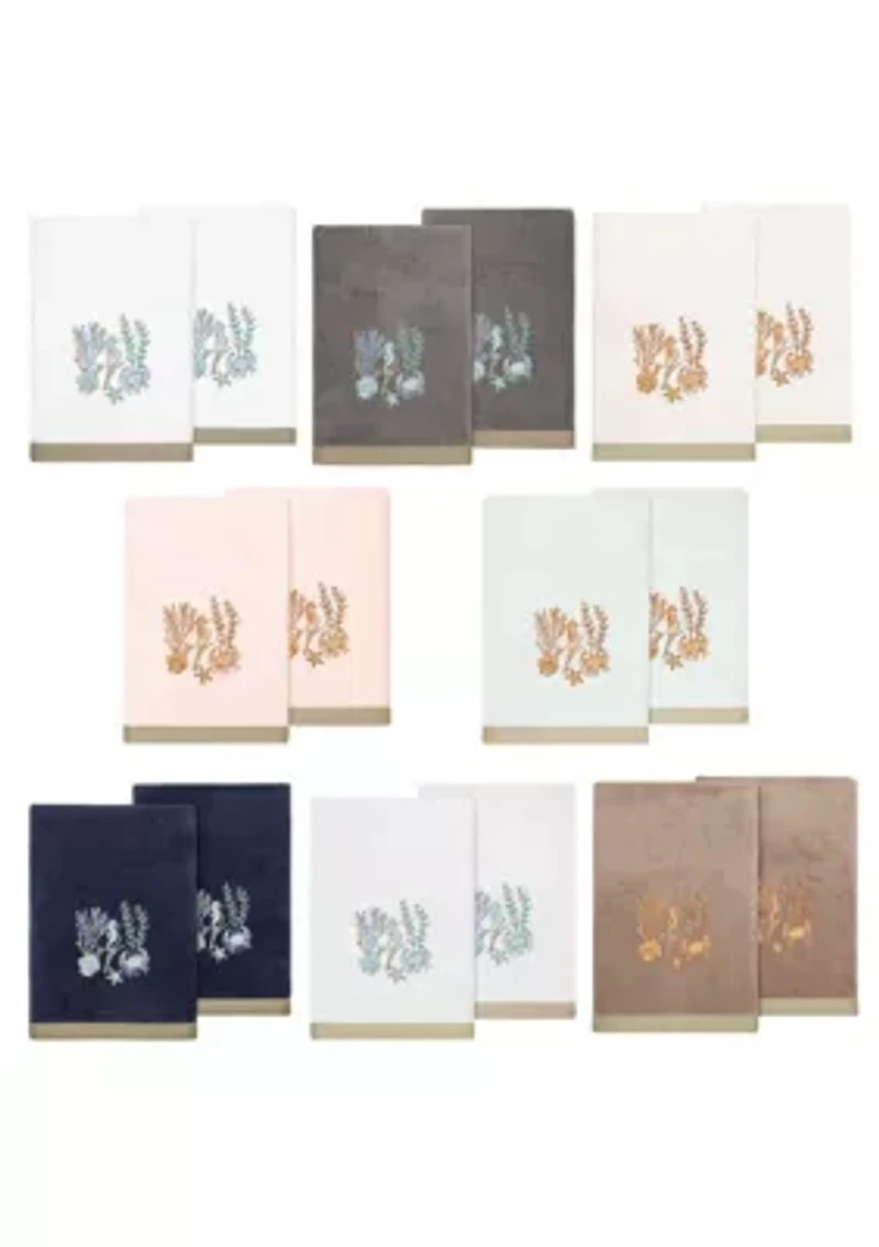 AARON 2PC Embellished Bath Towel Set