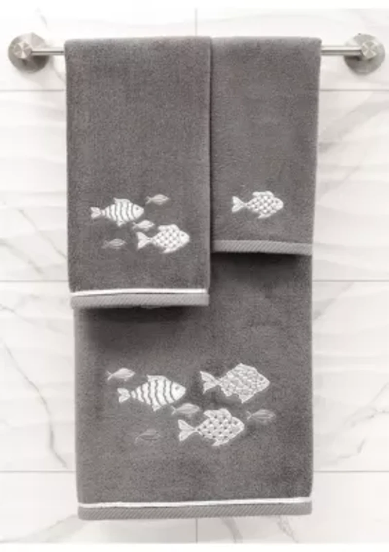 FIGI 2PC Embellished Bath Towel Set